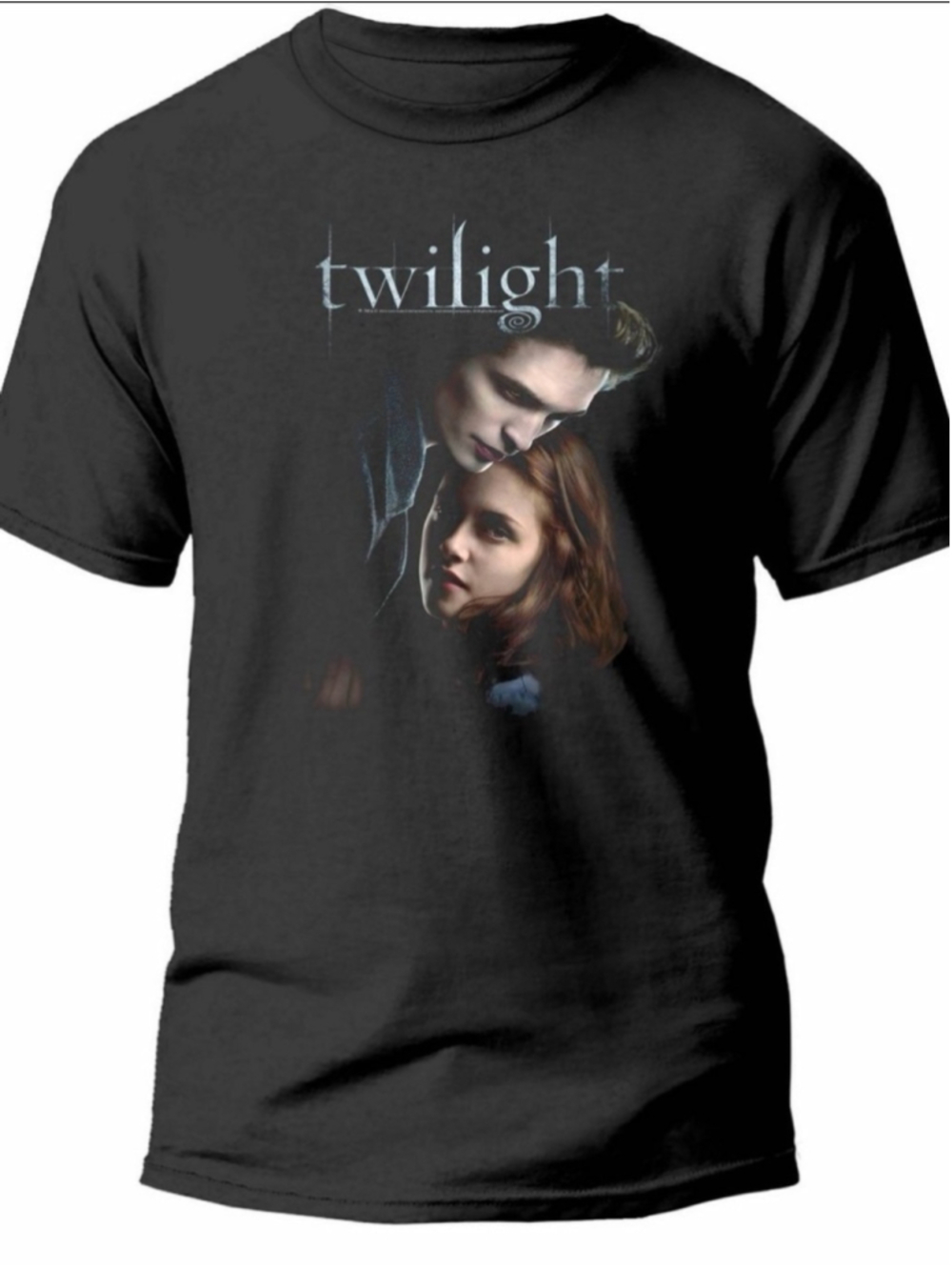 Men's Twilight Graphic T-Shirt Black Large L NWT Short Sleeve Crew Neck Tee